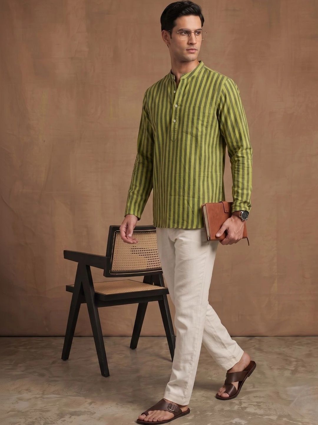 Navibhu Men Striped Kurta-picture-17