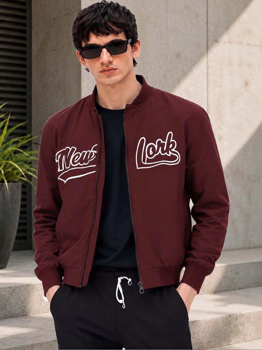 Moda Rapido Men Typography Bomber Jacket-picture-19