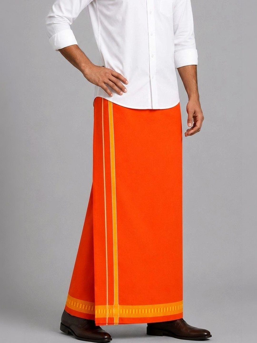 Sharan Elegance Men Striped Cotton Dhoti Dhotis-picture-18