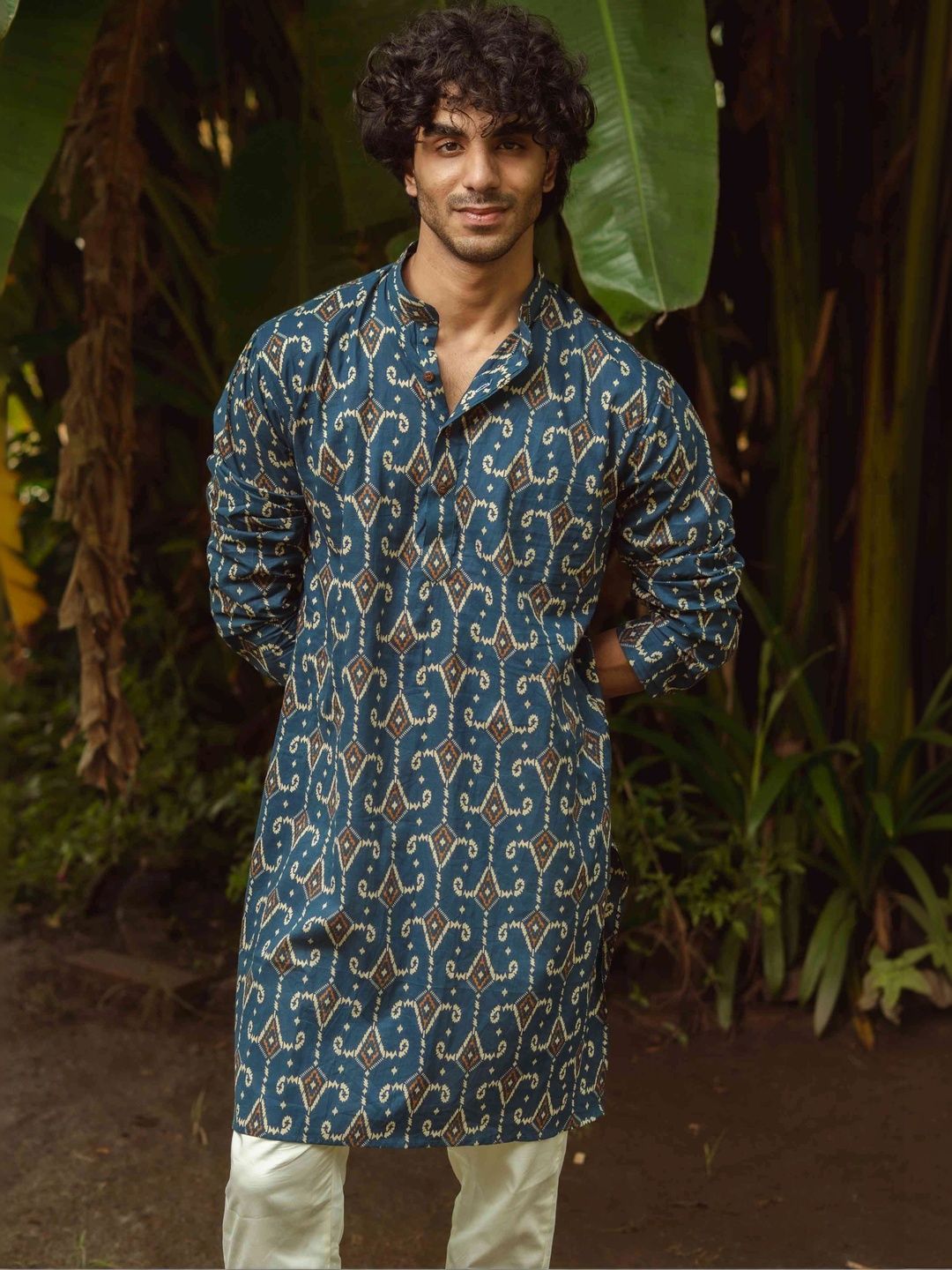 Shasak Men Ethnic Motifs Printed Indie Prints Kurta-picture-13