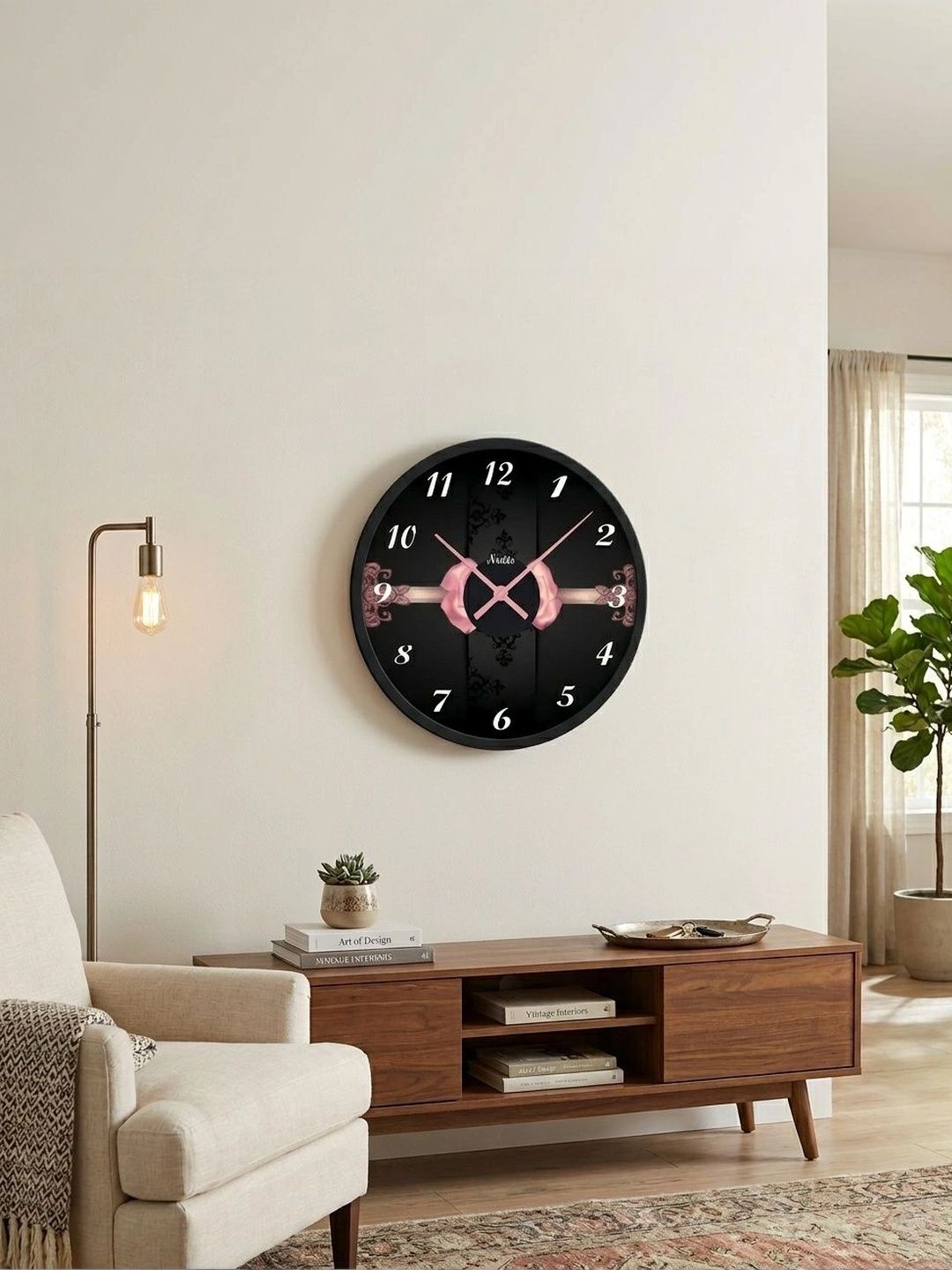 Nutts Multicoloured Printed Contemporary Wall Clock-picture-37