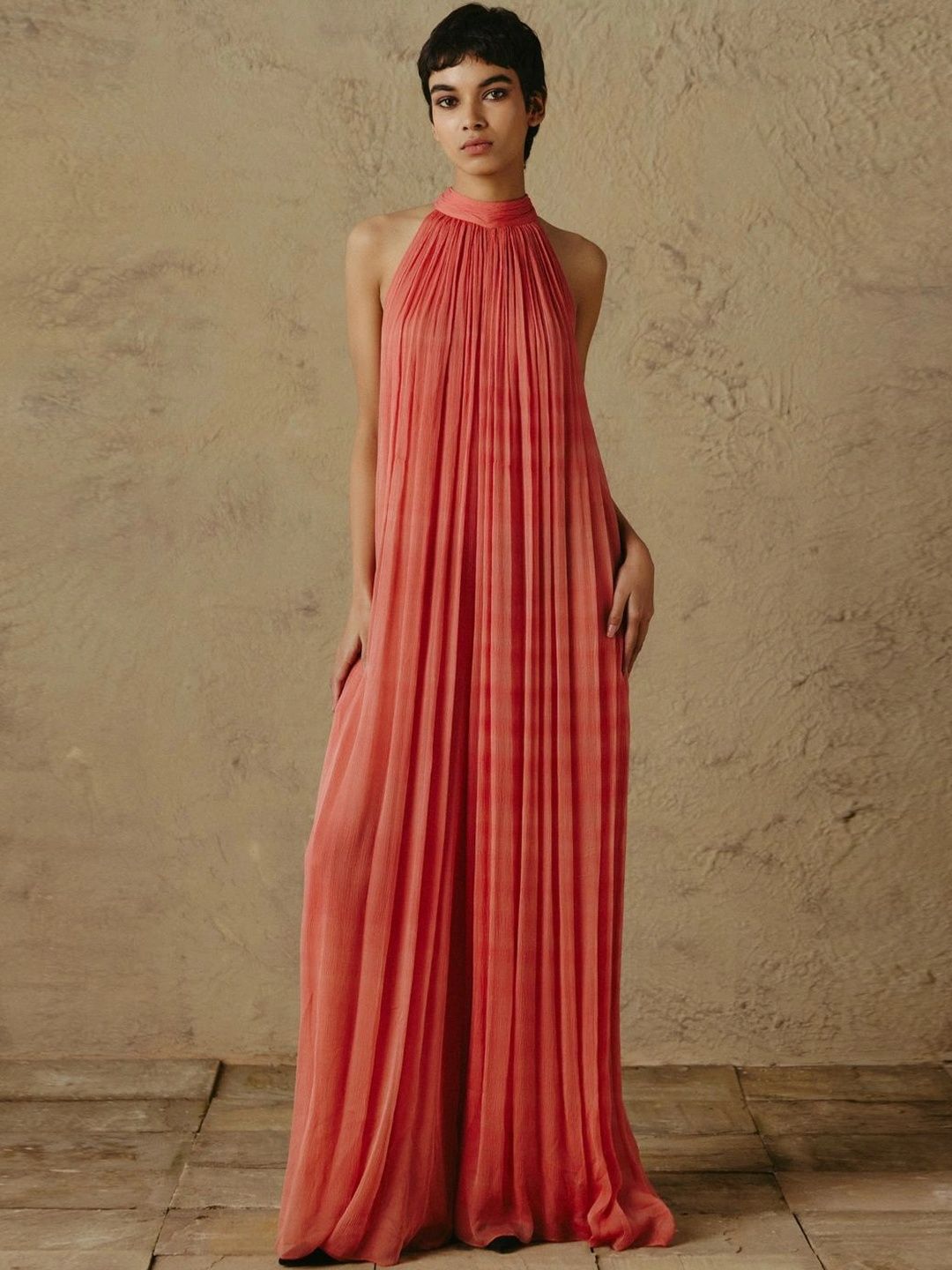OTT Tarun Tahiliani Halter Neck Basic Jumpsuit-picture-40