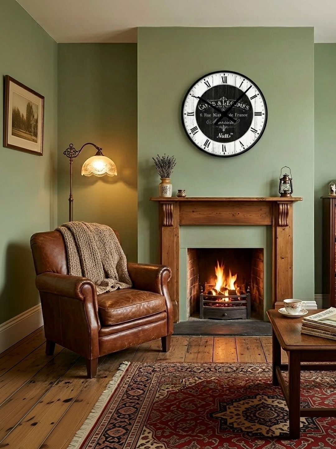 Nutts Multicoloured Printed Vintage Wall Clock-picture-40