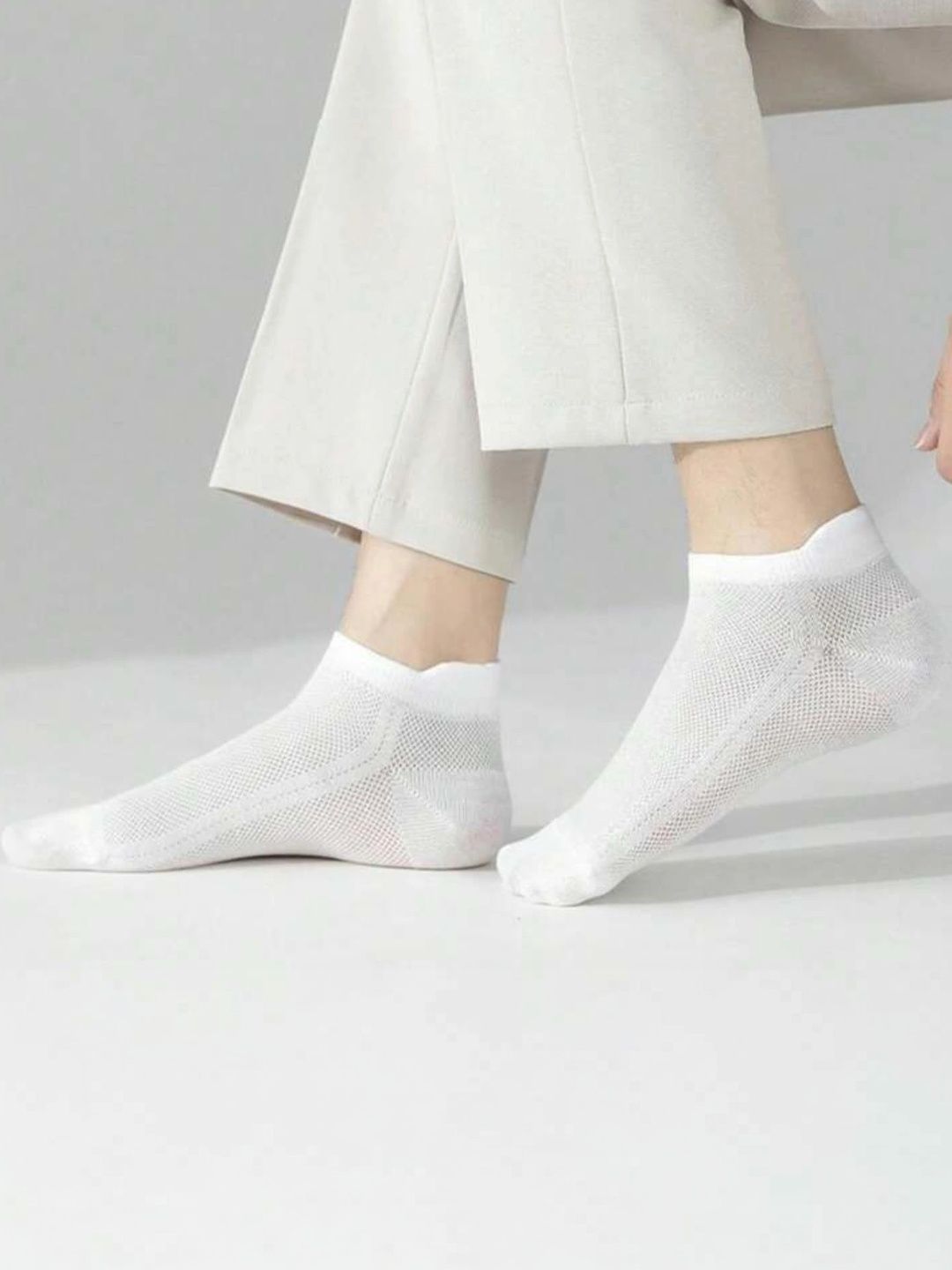 Moda Rapido Men Pack of 6 Cotton Blend Patterned Ankle Length Socks-picture-40