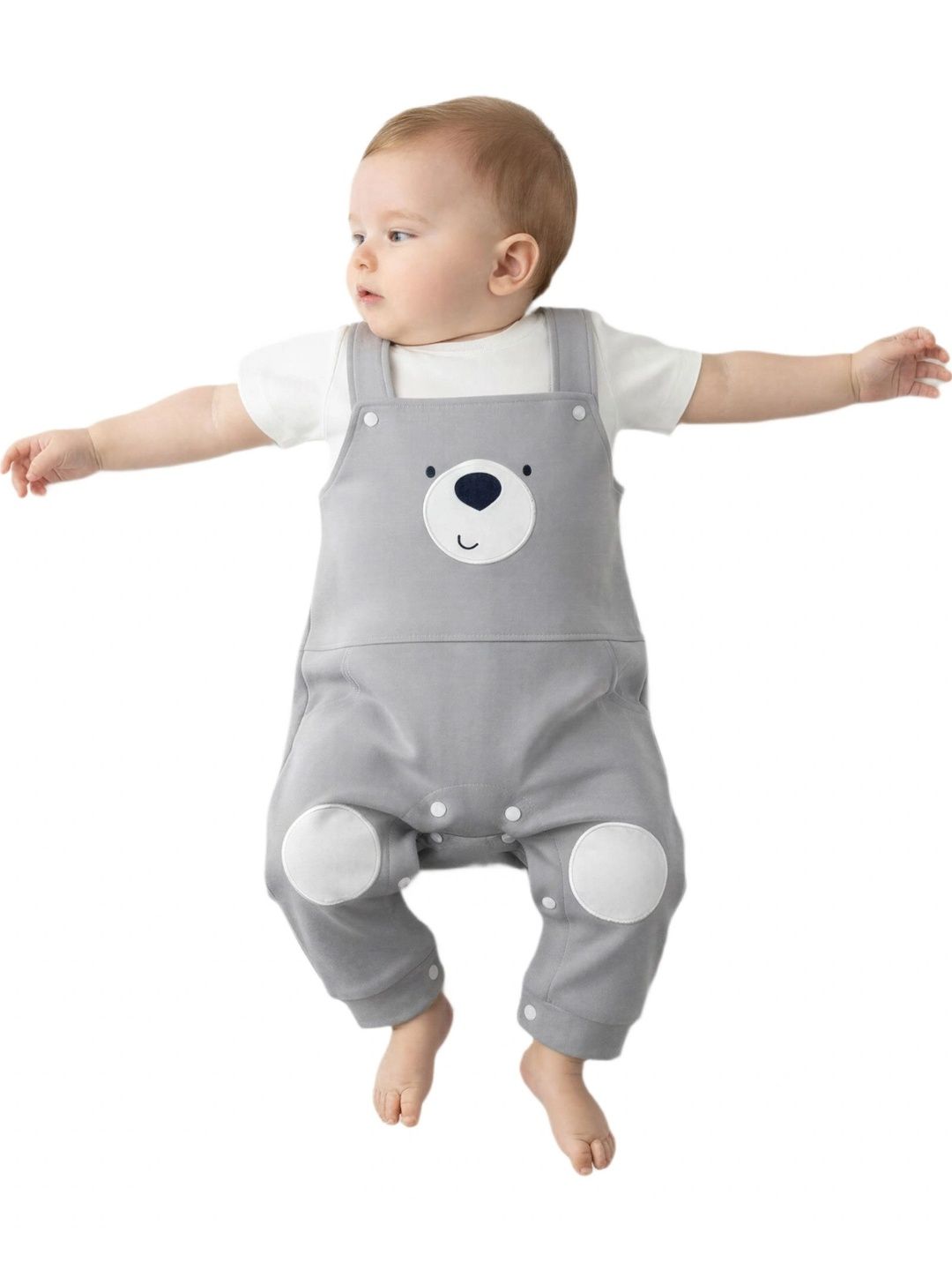 Toddle and Care Boys Printed Basic Jumpsuit with Applique-picture-22
