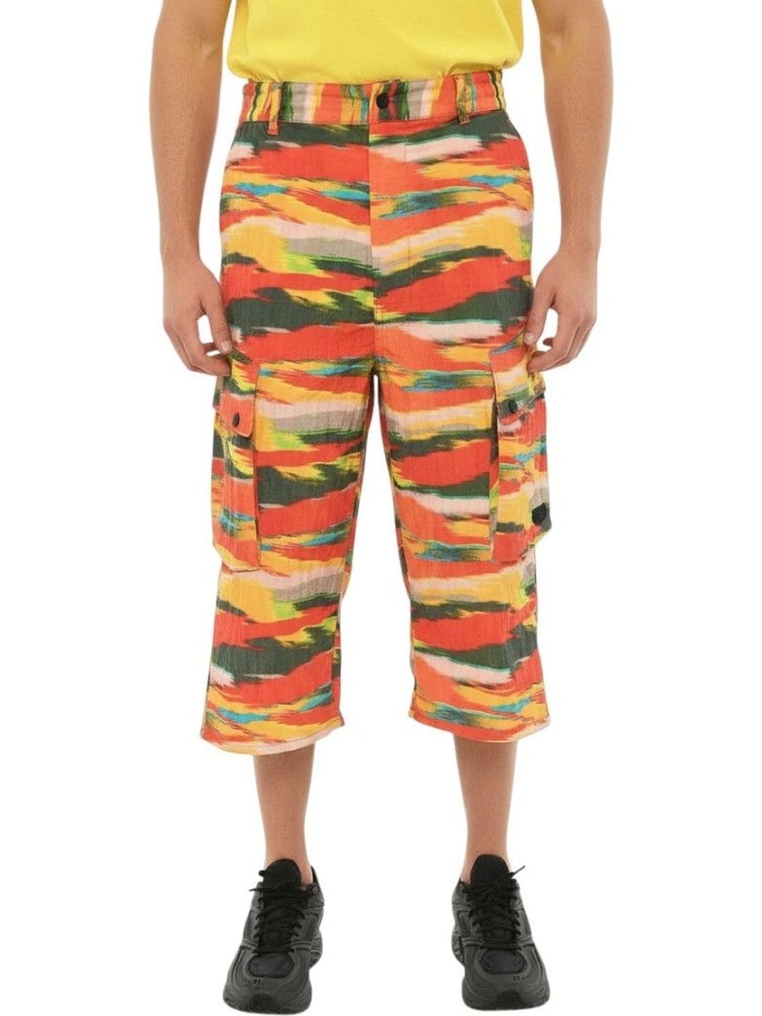 Dsquared2 Men Printed Loose Fit Cargo Shorts-picture-24