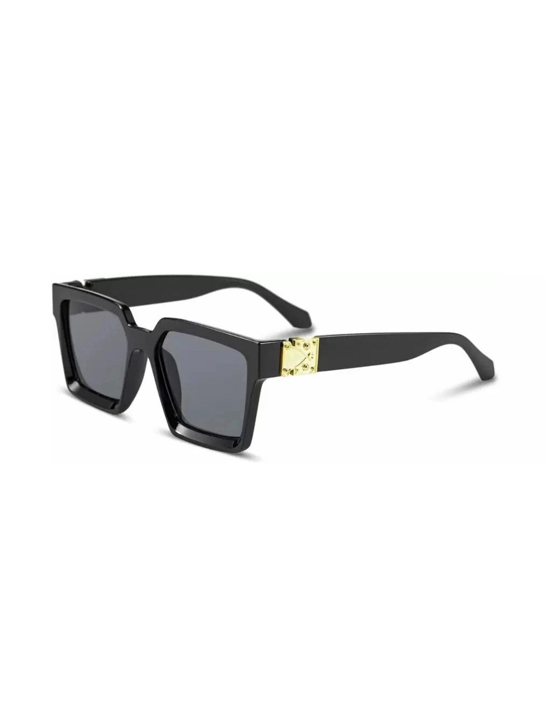 YOUTH CLUB Unisex Grey Lens & Black Square Sunglasses with-picture-3
