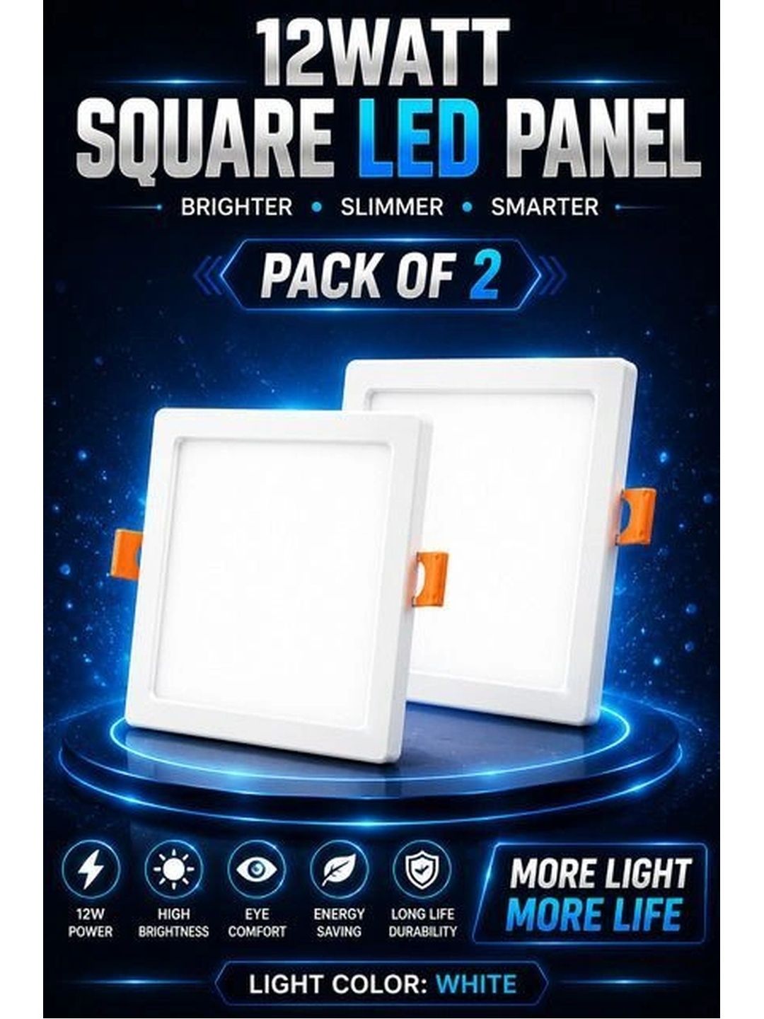 ENORMITY White Acrylic Contemporary Square Shaped Wall Lamp-image-46