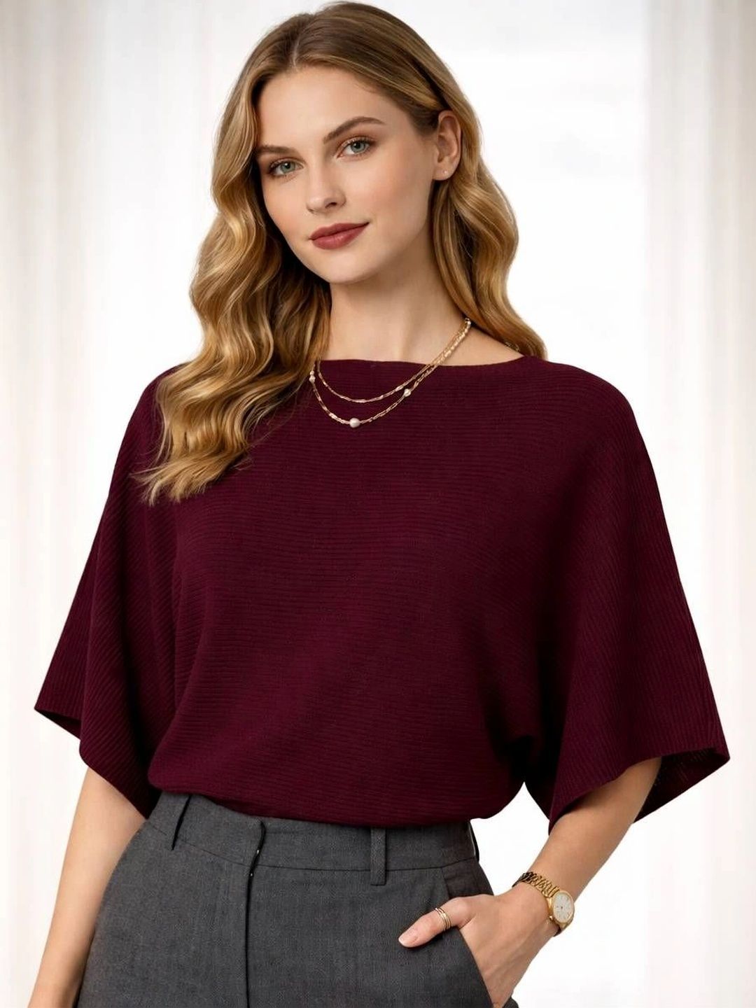 Moshe Batwing Sleeve Top-picture-1