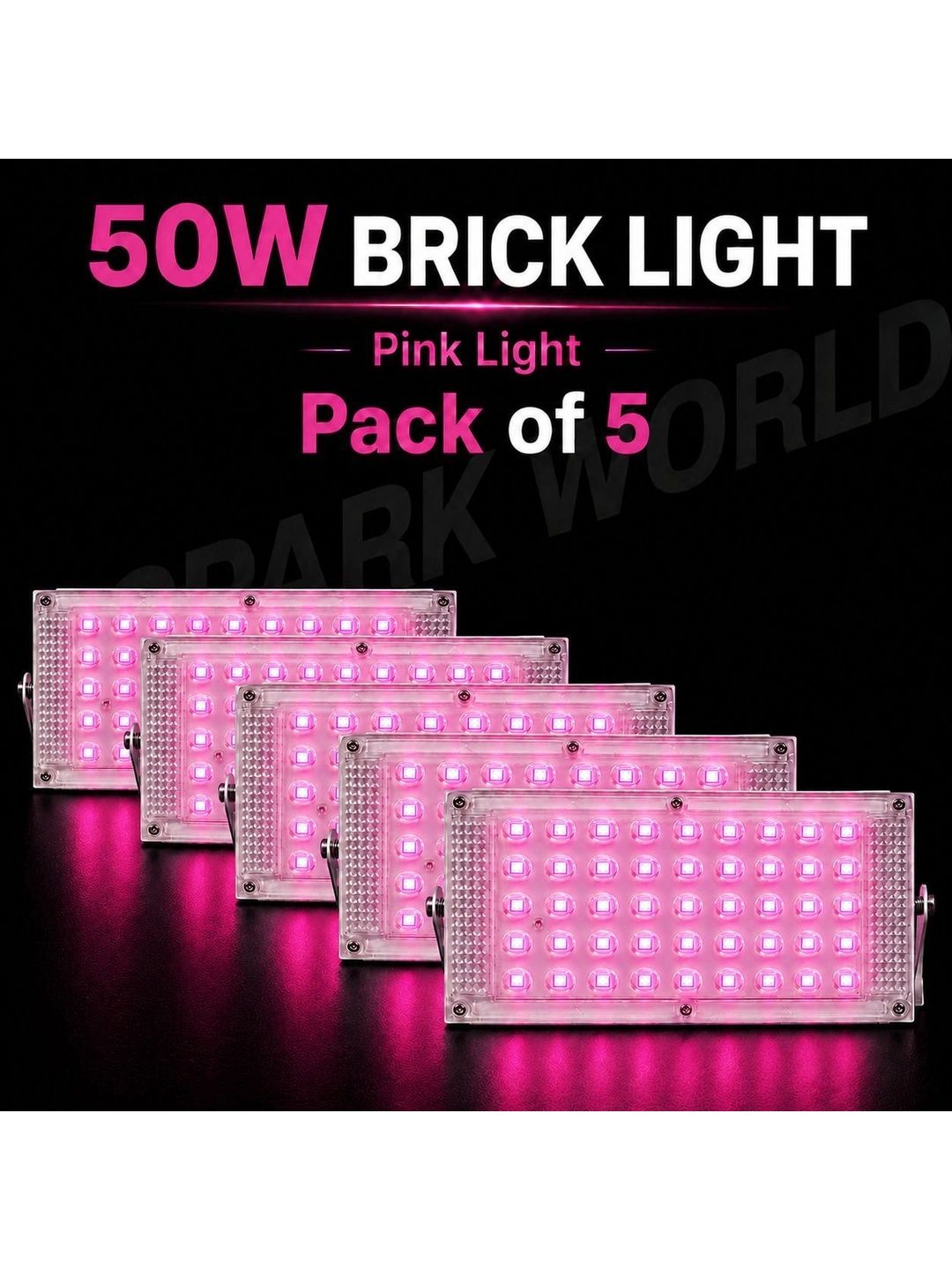 ENORMITY 5-Pcs Pink Brick Light Rectangle Outdoor Lamps-picture-36