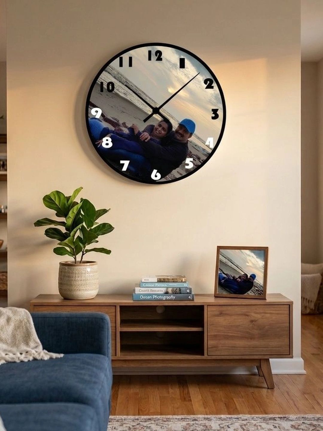 Nutts Multicoloured Printed Contemporary Wall Clock-picture-21