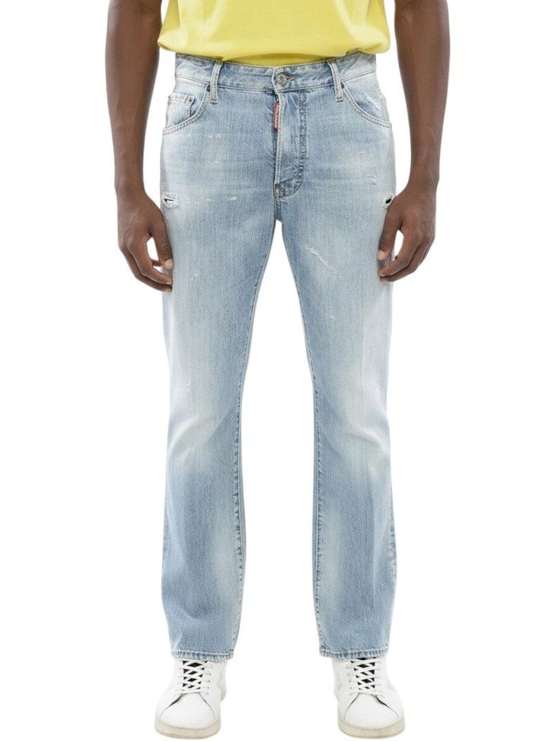 Dsquared2 Men Bootcut Mid-Rise Low Distress Jeans-picture-13