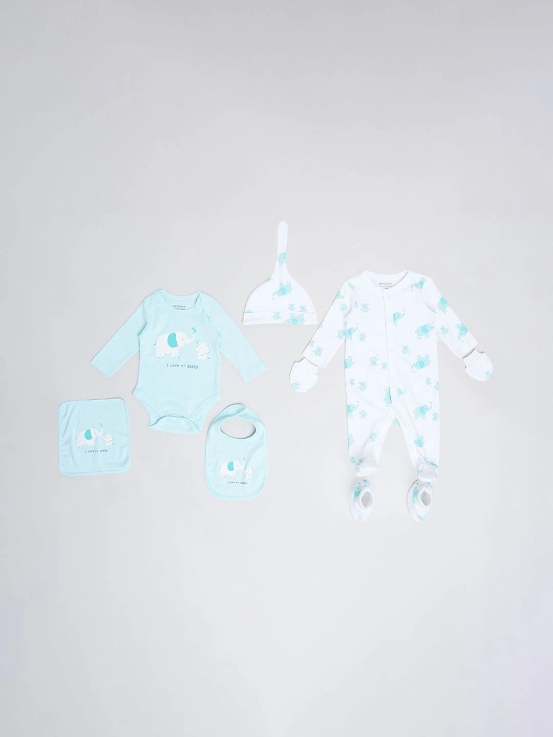 Pantaloons Baby Infrant Pack Of 7 Printed Pure Cotton Baby Apparel Gift Set-picture-12