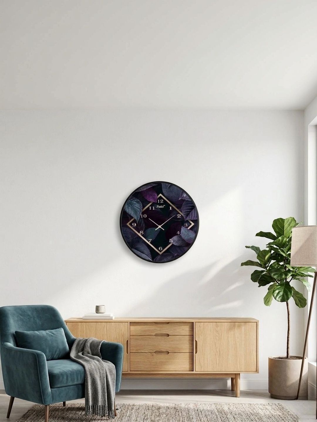 Nutts Multicoloured Printed Contemporary Wall Clock-picture-31