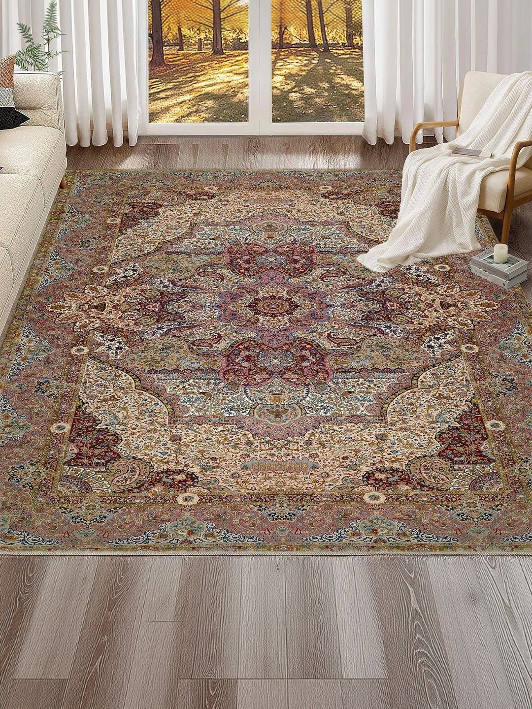 Ishro Home Multicoloured Traditional Anti-Skid Other Carpet-picture-34
