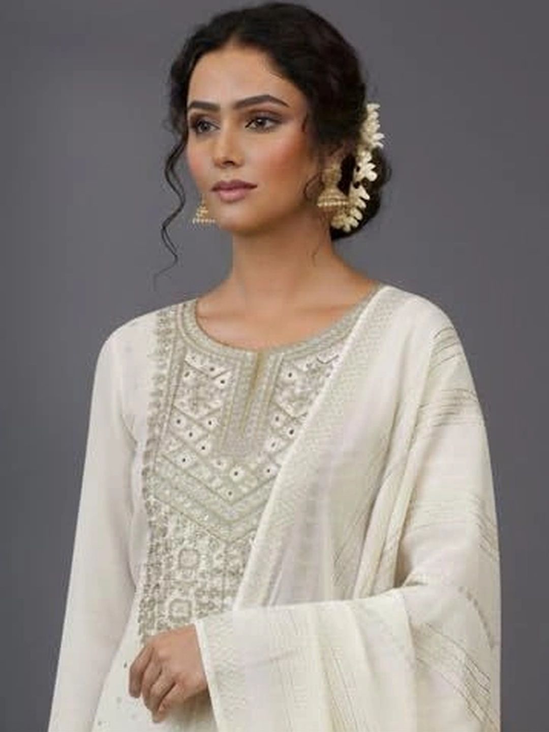 Haranozy Embroidered Semi-Stitched Dress Material-picture-32