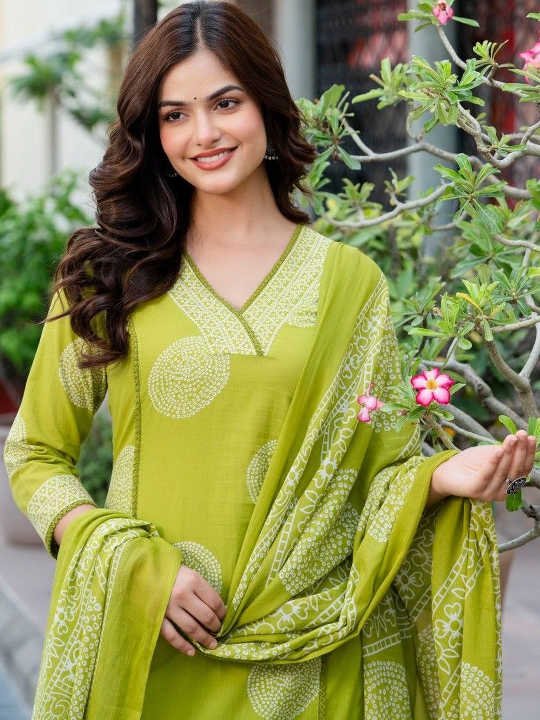 Anouk Women Ethnic Motifs Printed Regular Pure Cotton Kurta with Trousers & With Dupatta-image-34