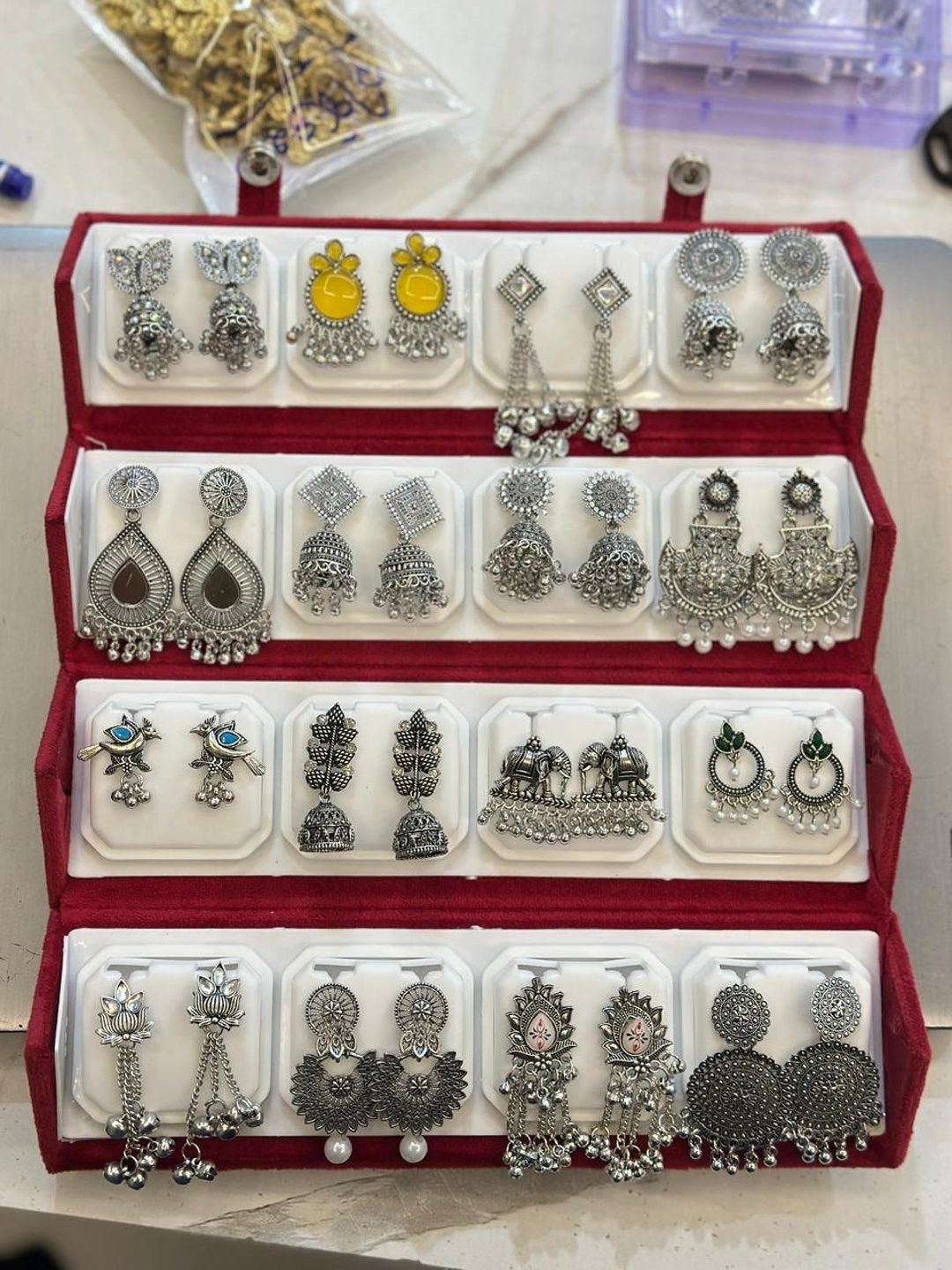 Anouk Geometric Jhumkas Earrings