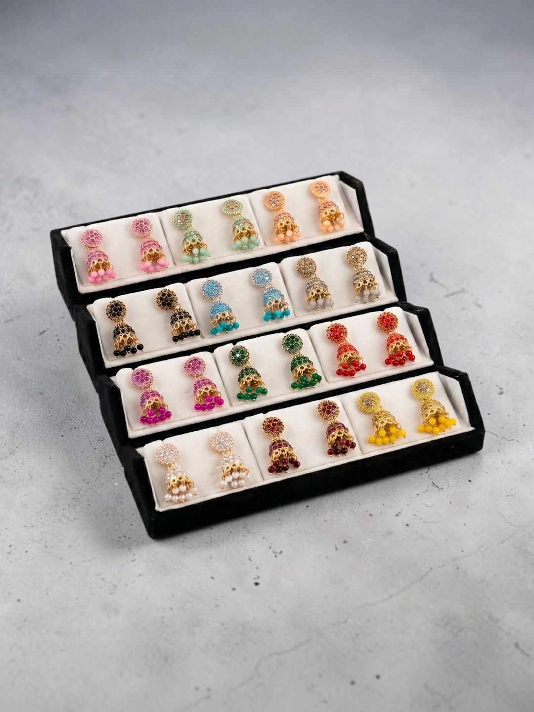 Anouk Dome Shaped Jhumkas Earrings-image-38