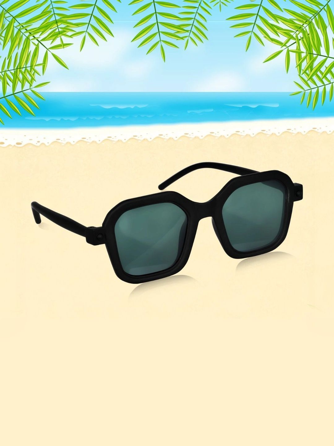 YOUTH CLUB Unisex Green Lens & Black Other Sunglasses with-picture-16