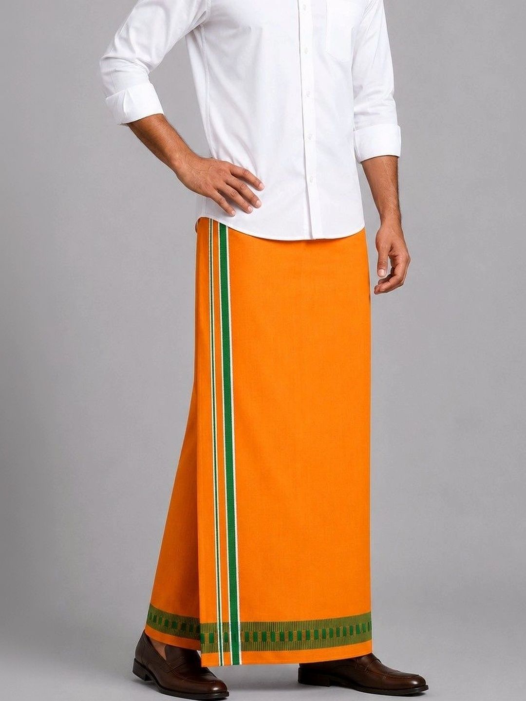 Sharan Elegance Men Striped Cotton Dhoti Dhotis-picture-14