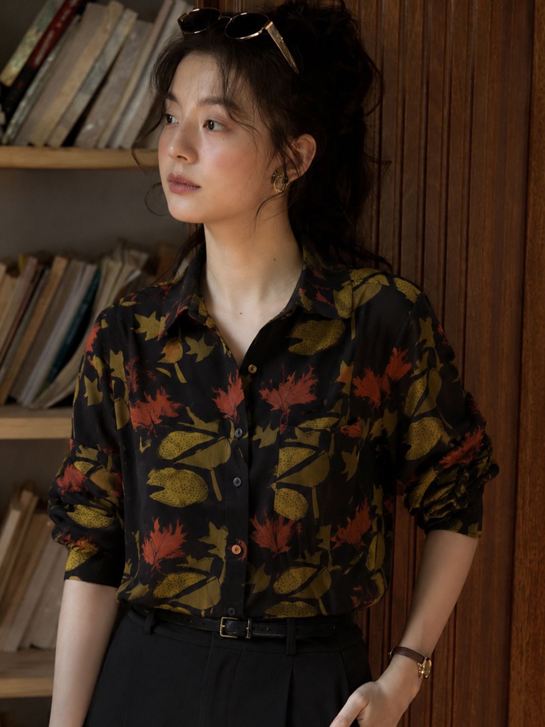 Anouk Floral Print Shirt Style Top-picture-51