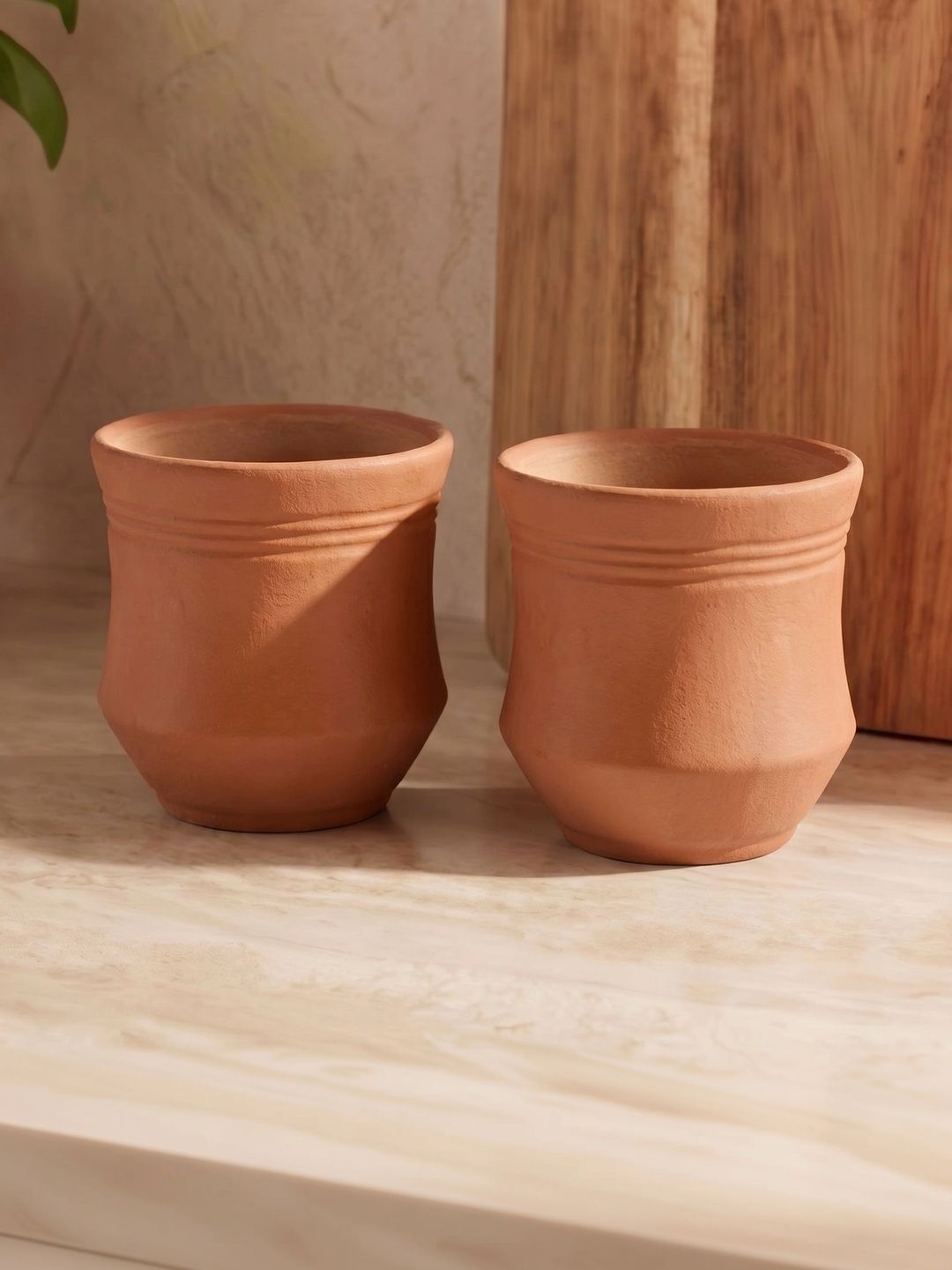 Home Centre Brown Crafted Ceramics Solid Terracotta Matte Cups Set of Cups and Mugs-picture-32