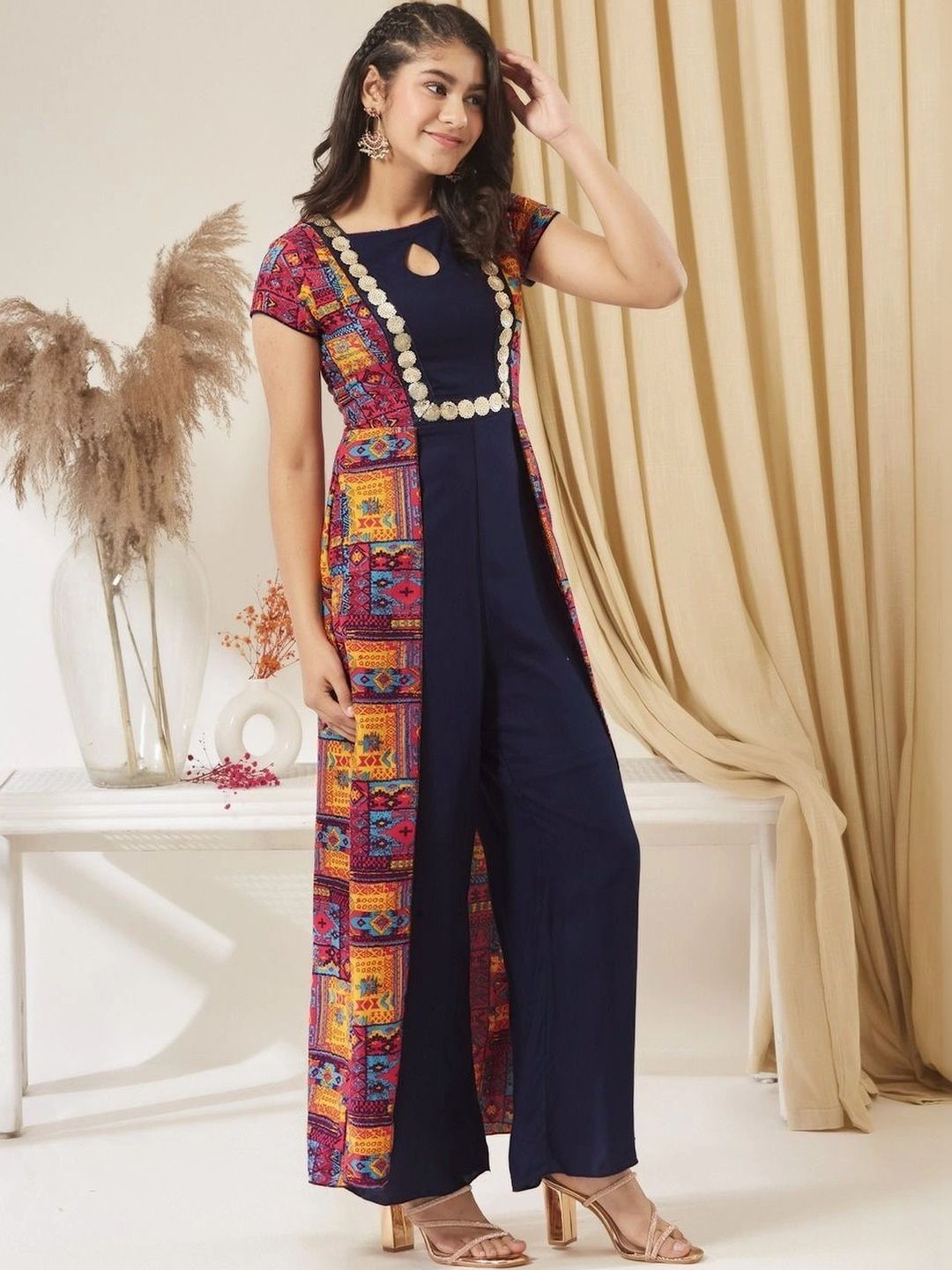 BAESD Girls Printed Basic Jumpsuit with Embellished-picture-52