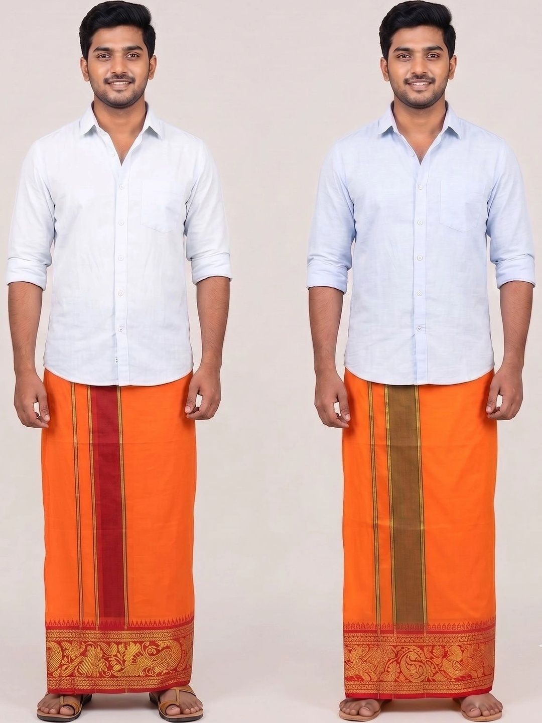 Hornbill Enterprises Men Embroidered Cotton Dhoti Dhotis-picture-32