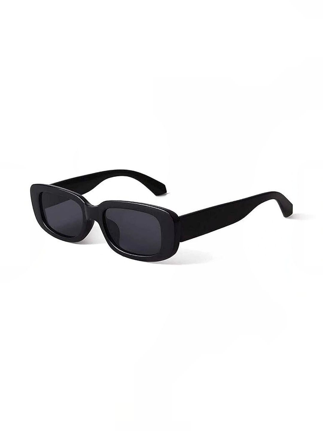 YOUTH CLUB Unisex Black Lens & Black Rectangle Sunglasses with-picture-21