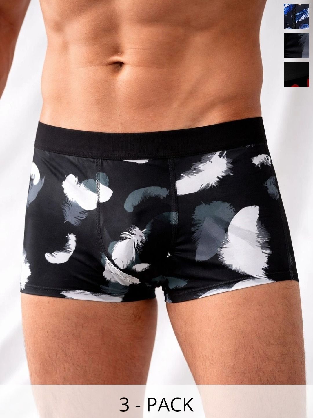 VIVA PLAST Men Pack of 3 Printed Assorted Boxer-Style Briefs-picture-39