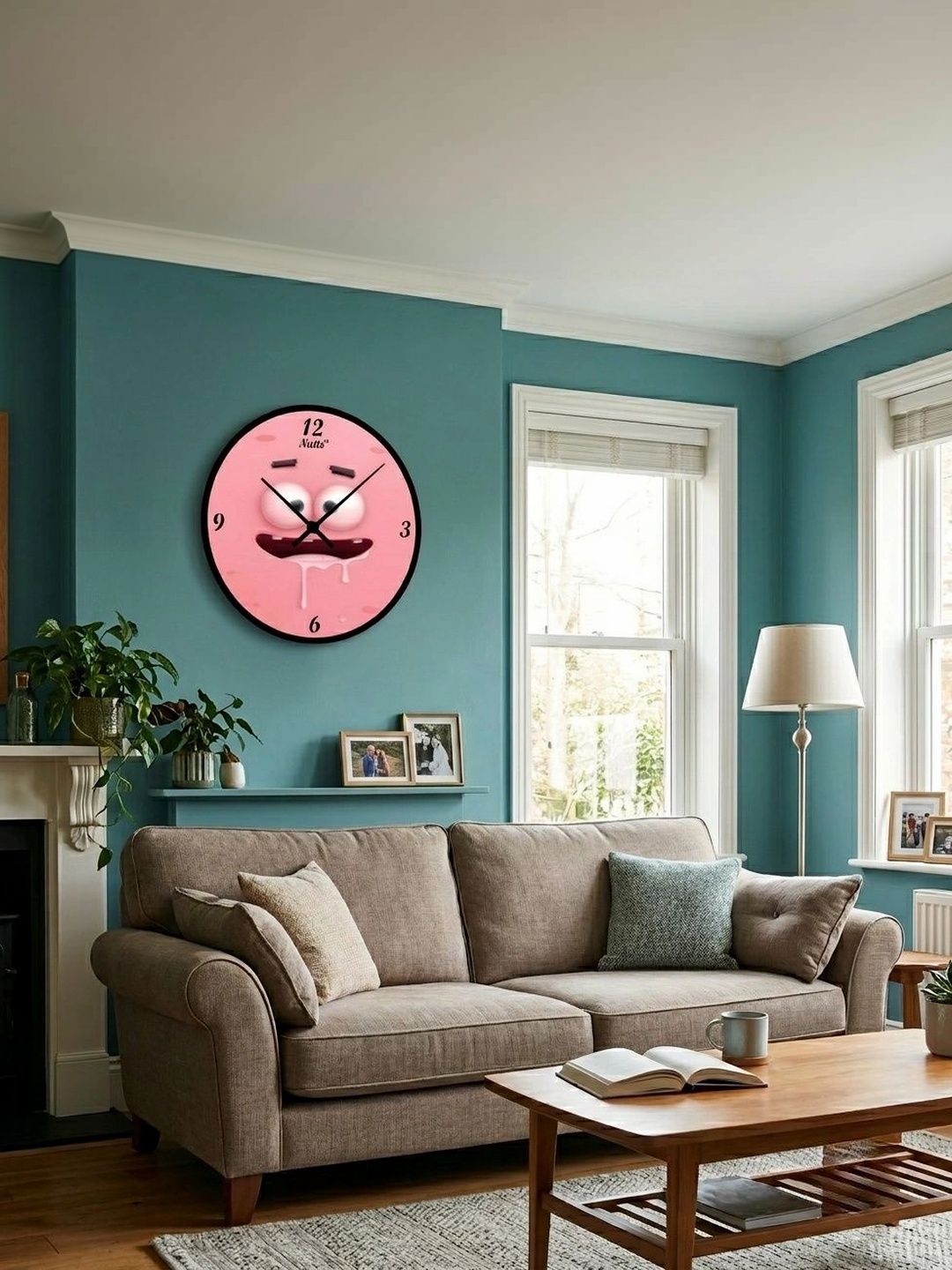 Nutts Multicoloured Printed Wall Clock-picture-42