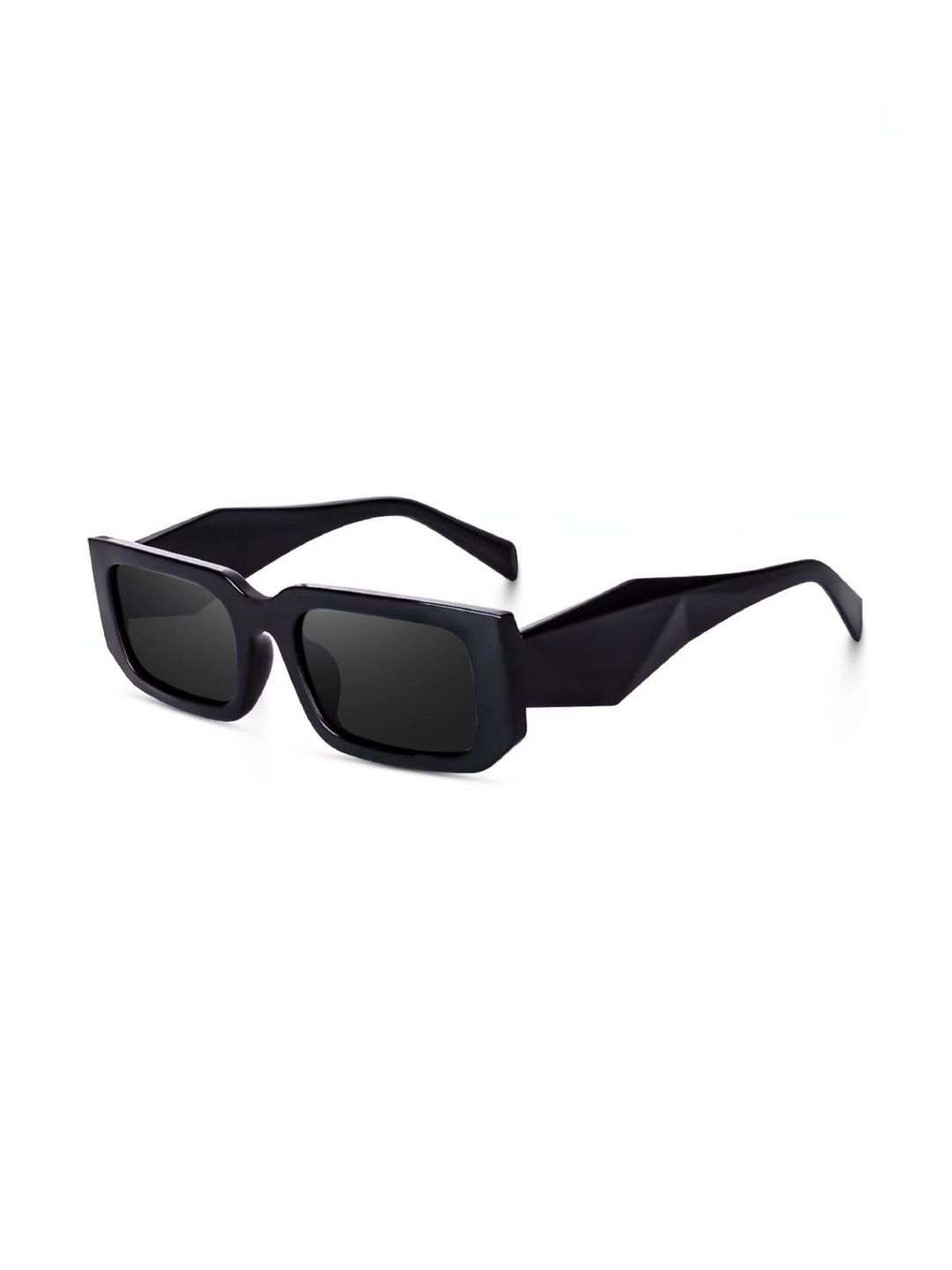 YOUTH CLUB Unisex Black Lens & Black Rectangle Sunglasses with-picture-40