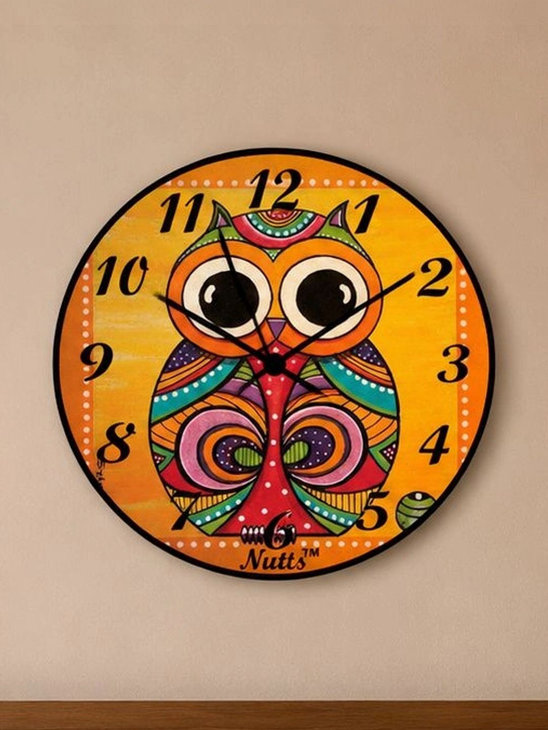 Nutts Multicoloured Printed Wall Clock-picture-50