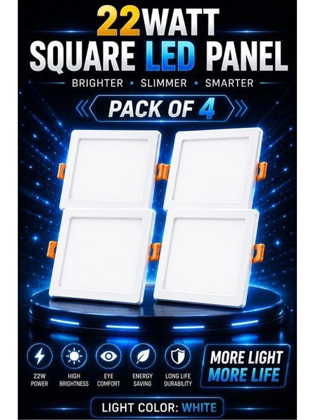 ENORMITY White Acrylic Contemporary Square Shaped Wall Lamp-image-23