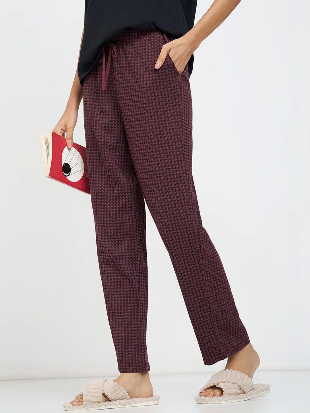 Dreamz by Pantaloons Printed Cotton Mid-Rise Straight Lounge Pants-picture-27