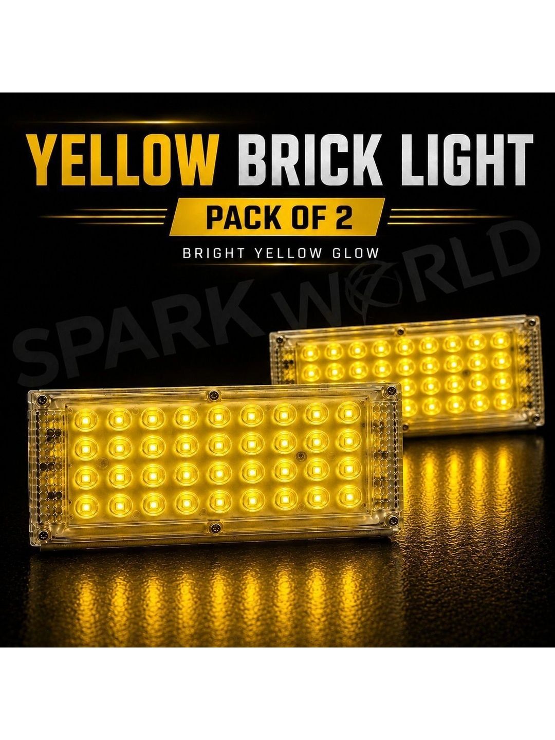 ENORMITY 2-Pcs Yellow Rectangle Outdoor Lamps-picture-30