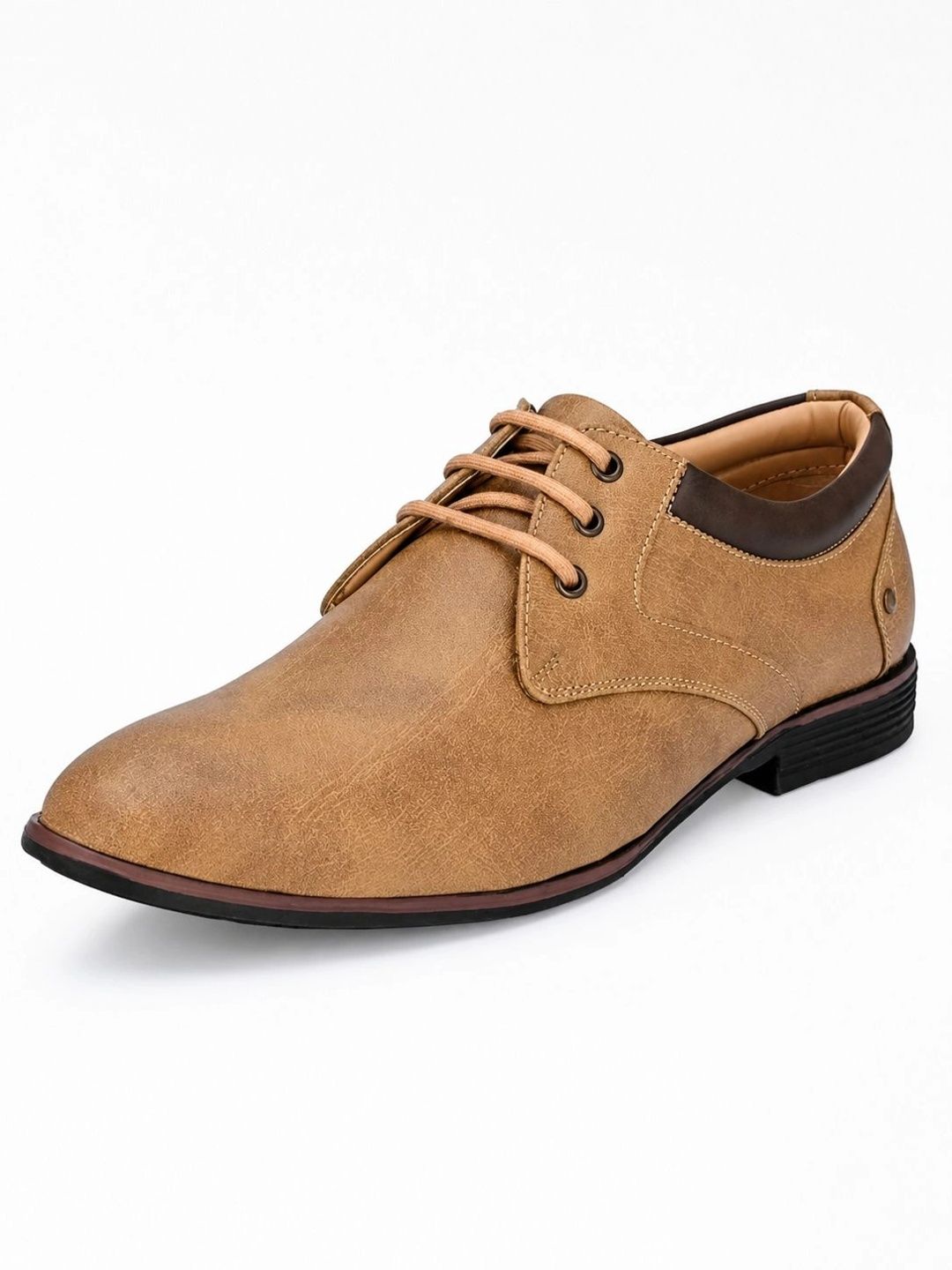INVICTUS Men Pointed Toe Lace-Ups Formal Derbys-image-29