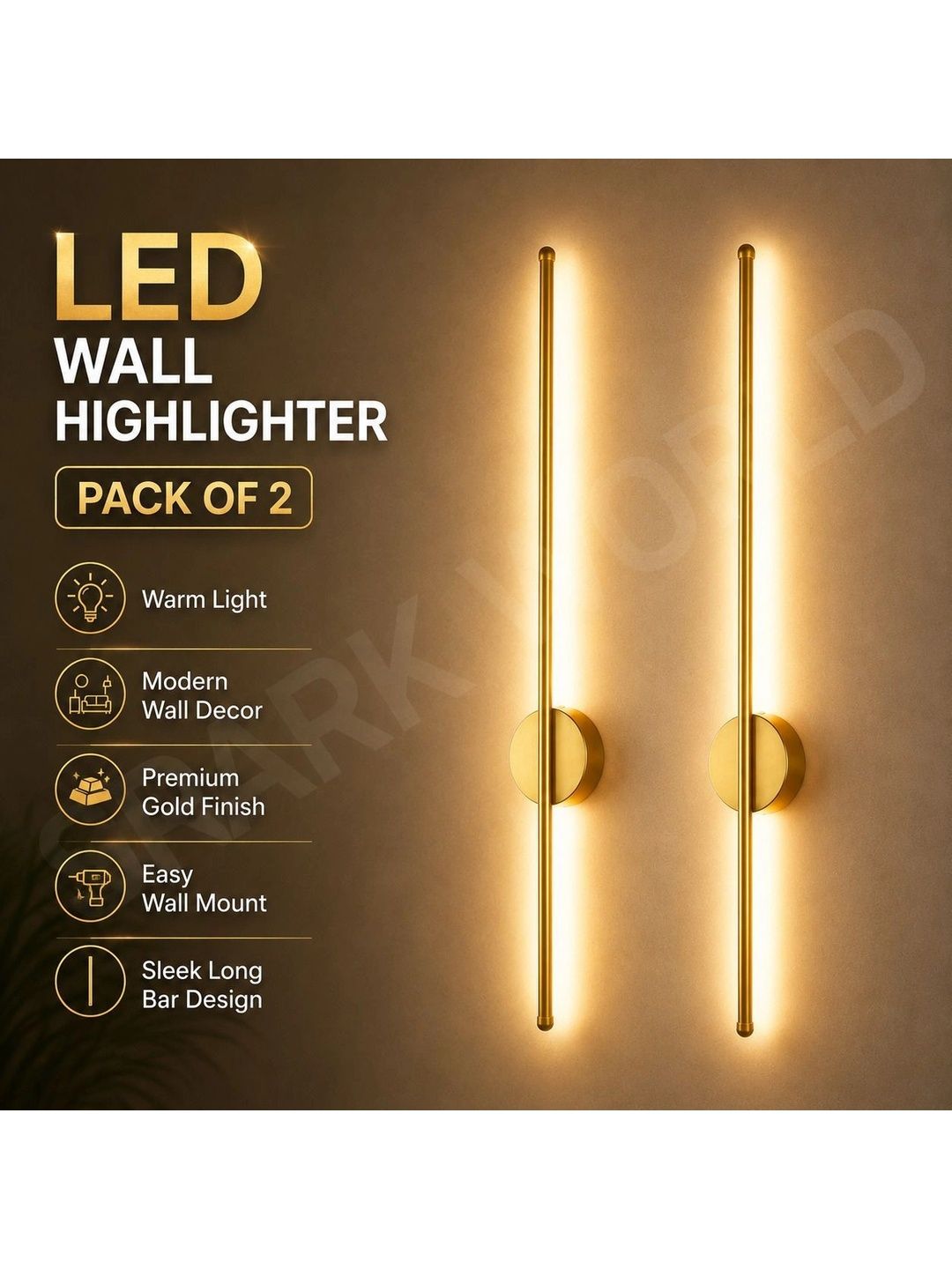 ENORMITY Yellow Aluminium Contemporary Rectangle Shaped Wall Lamp-image-18