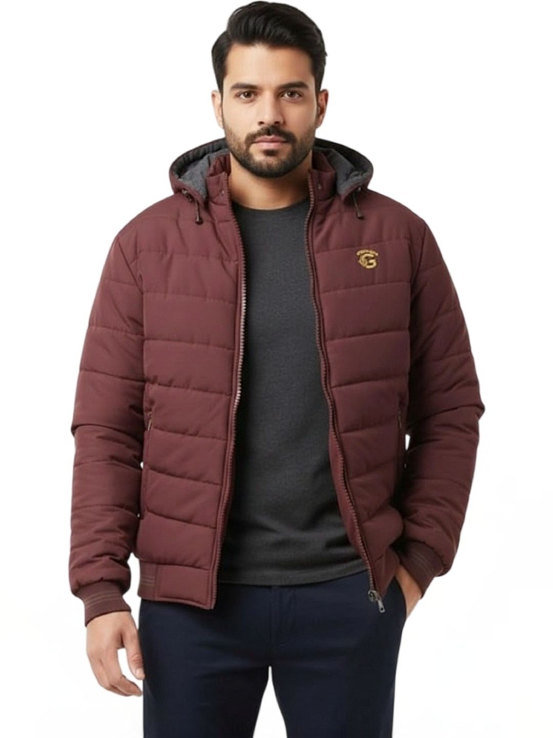 R.Code by The Roadster Life Co. Men Training or Gym Puffer Jacket-picture-16