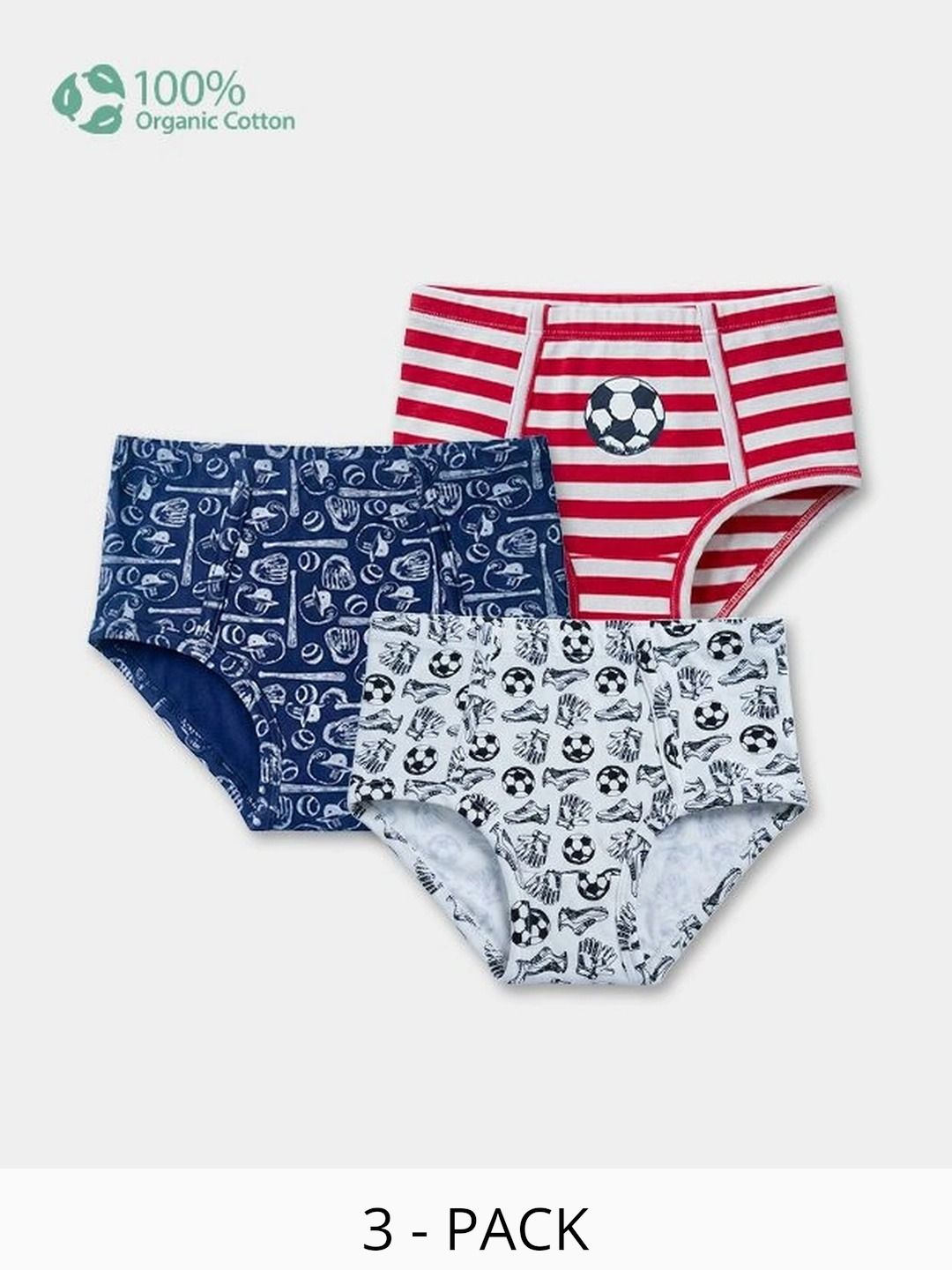 Carter's Boys Pack of 3 Printed Assorted Organic Cotton Basic Briefs-picture-35