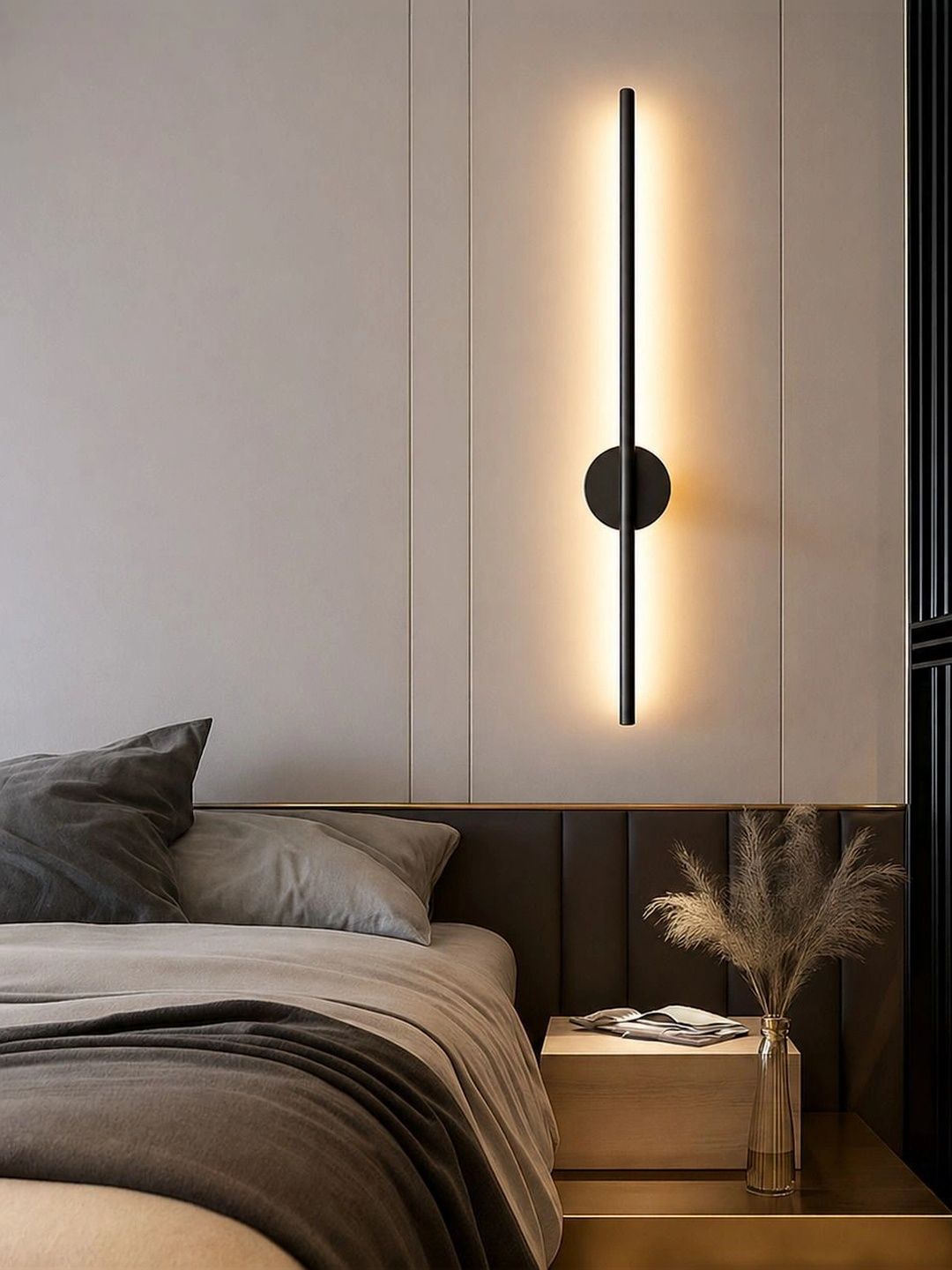 ENORMITY Black Aluminium Contemporary Abstract Shaped Shaped Wall Lamp-picture-26