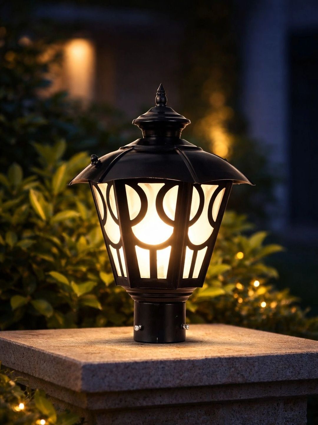 ENORMITY Black Umbrella Gate Light Outdoor Lamp-image-2