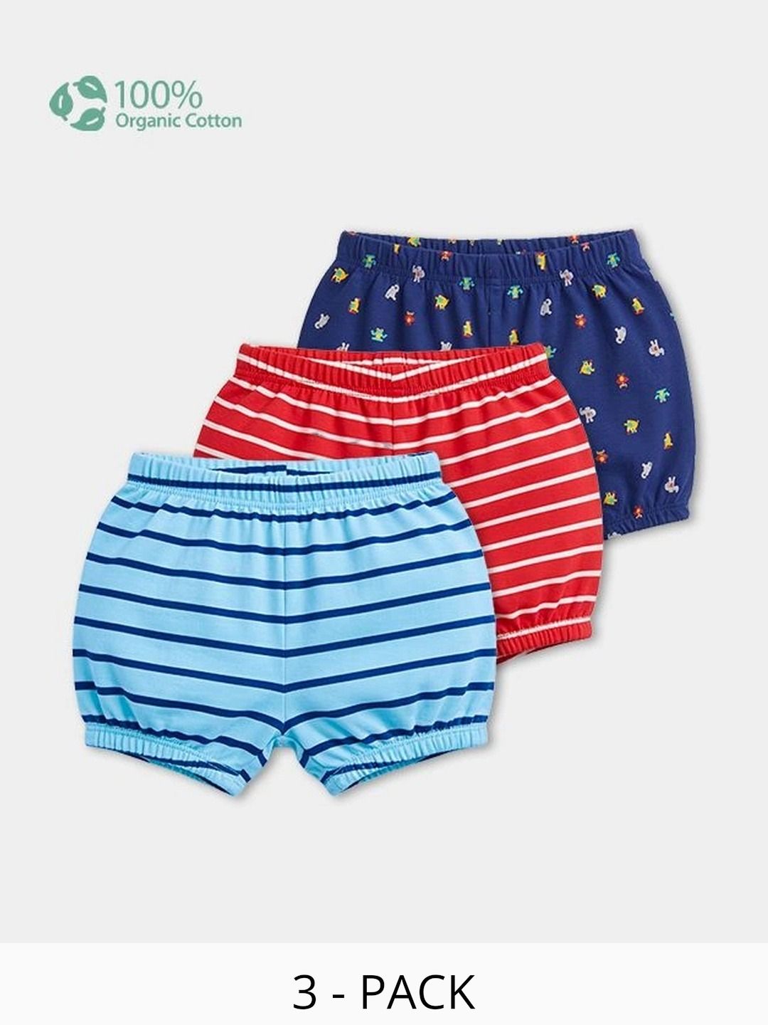 Carter's Boys Pack of 3 Printed Assorted Organic Cotton Boy Shorts-picture-21