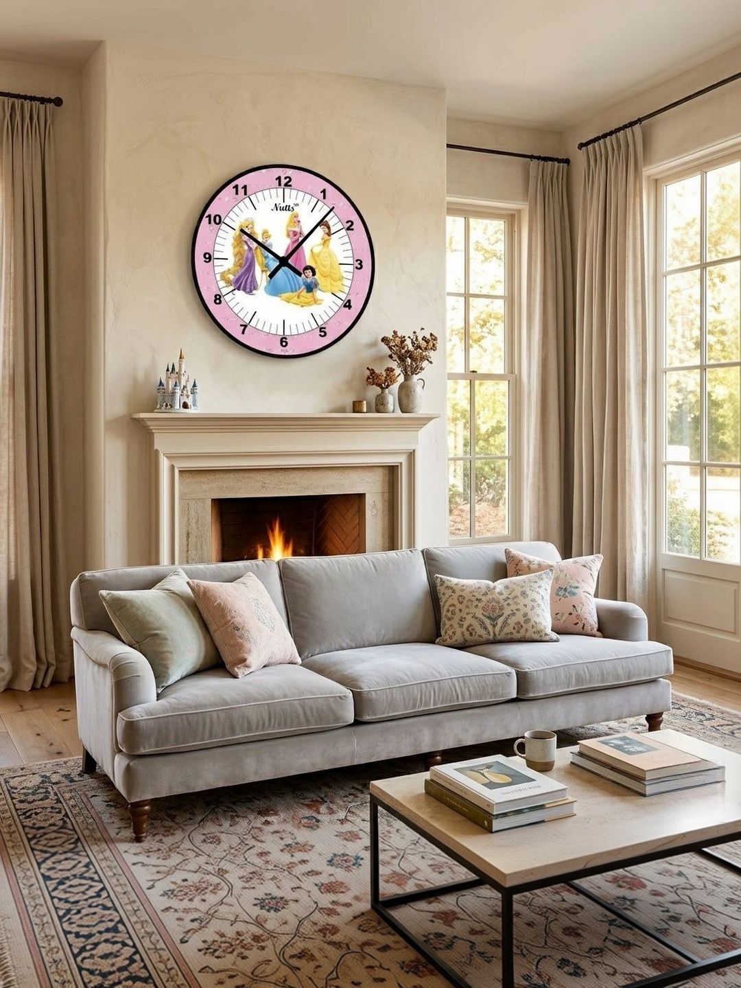 Nutts Multicoloured Printed Wall Clock-picture-29