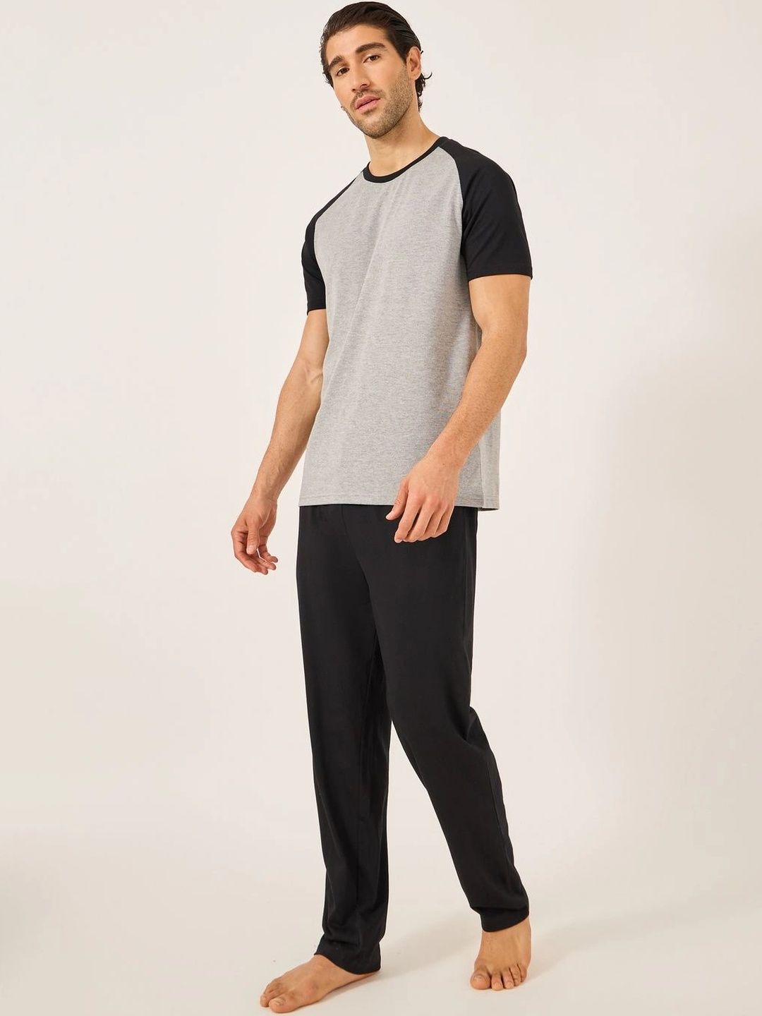 Styli Men Colourblocked Night suit-picture-47