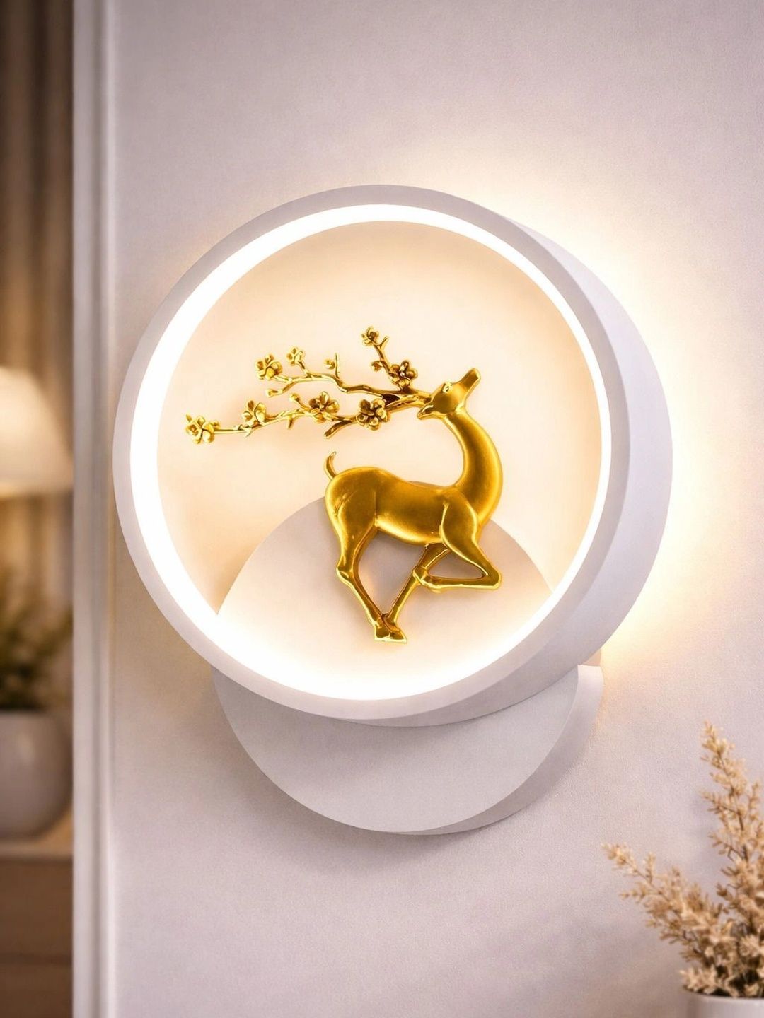 ENORMITY White Circle Light Gate Light Outdoor Lamp-image-48