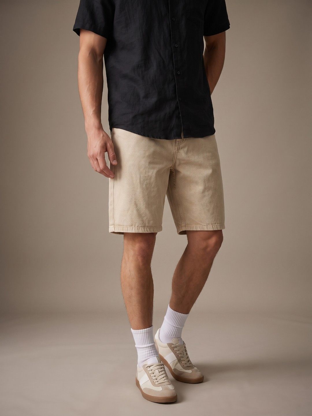 glitchez Men Relaxed Fit Denim Shorts-picture-52