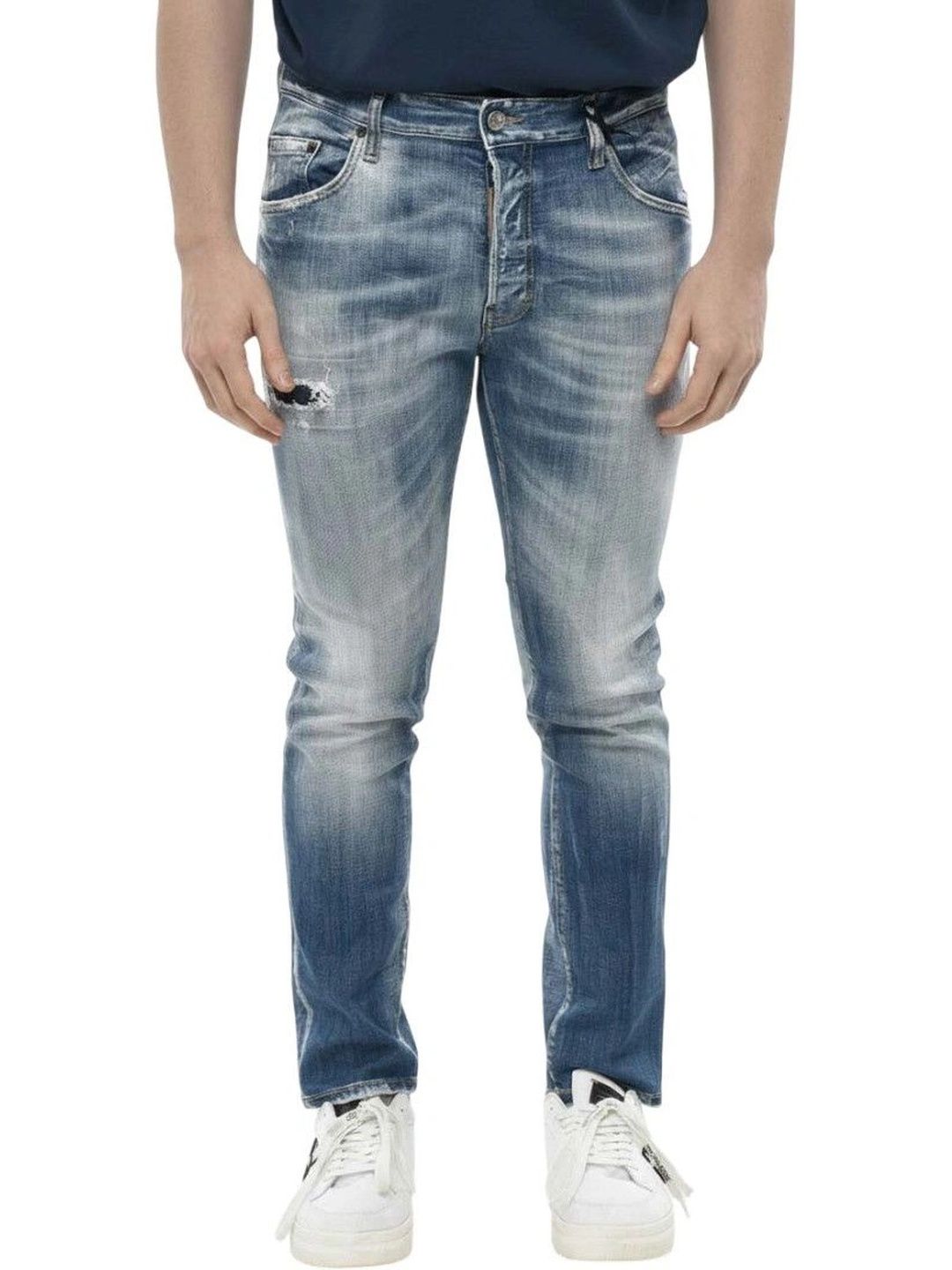 Dsquared2 Men Slim Fit Mid-Rise Low Distress Jeans-picture-39