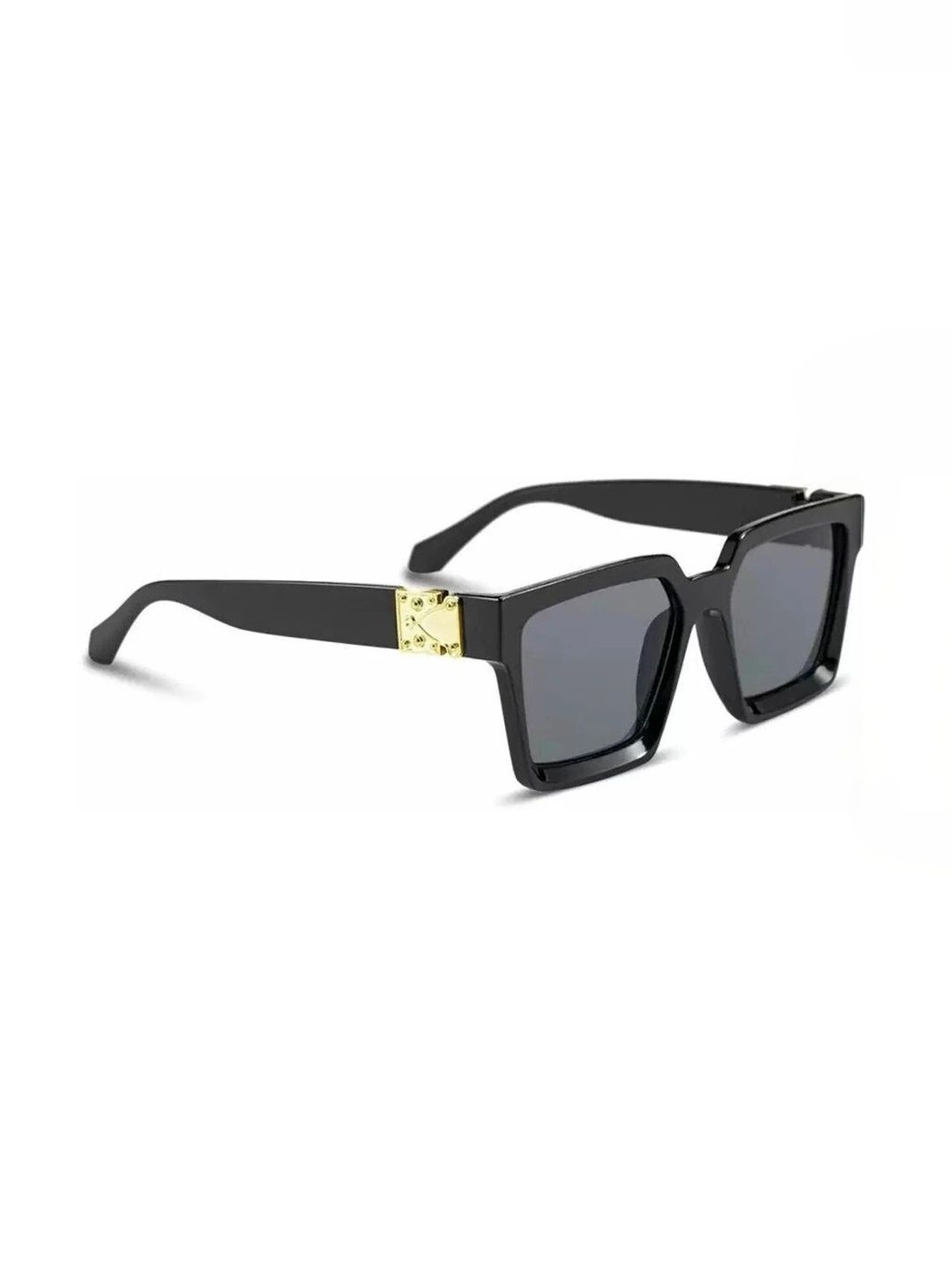 YOUTH CLUB Unisex Grey Lens & Black Square Sunglasses with-picture-4